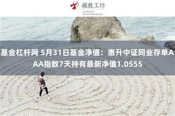 基金杠杆网 5月31日基金净值：惠升中证同业存单AAA指数7天持有最新净值1.0555