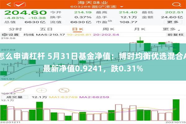 怎么申请杠杆 5月31日基金净值：博时均衡优选混合A最新净值0.9241，跌0.31%