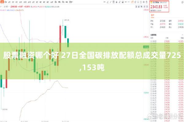 股票融资哪个好 27日全国碳排放配额总成交量725,153吨