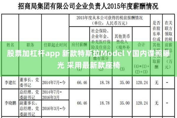 股票加杠杆app 新款特斯拉Model Y国内谍照曝光 采用最新款座椅