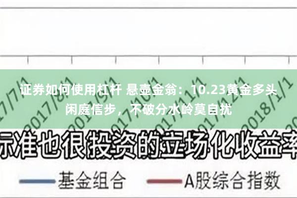 证券如何使用杠杆 悬壶金翁：10.23黄金多头闲庭信步，不破分水岭莫自扰