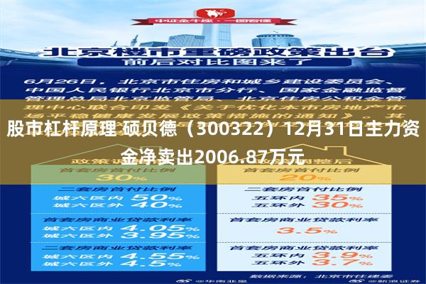 股市杠杆原理 硕贝德（300322）12月31日主力资金净卖出2006.87万元